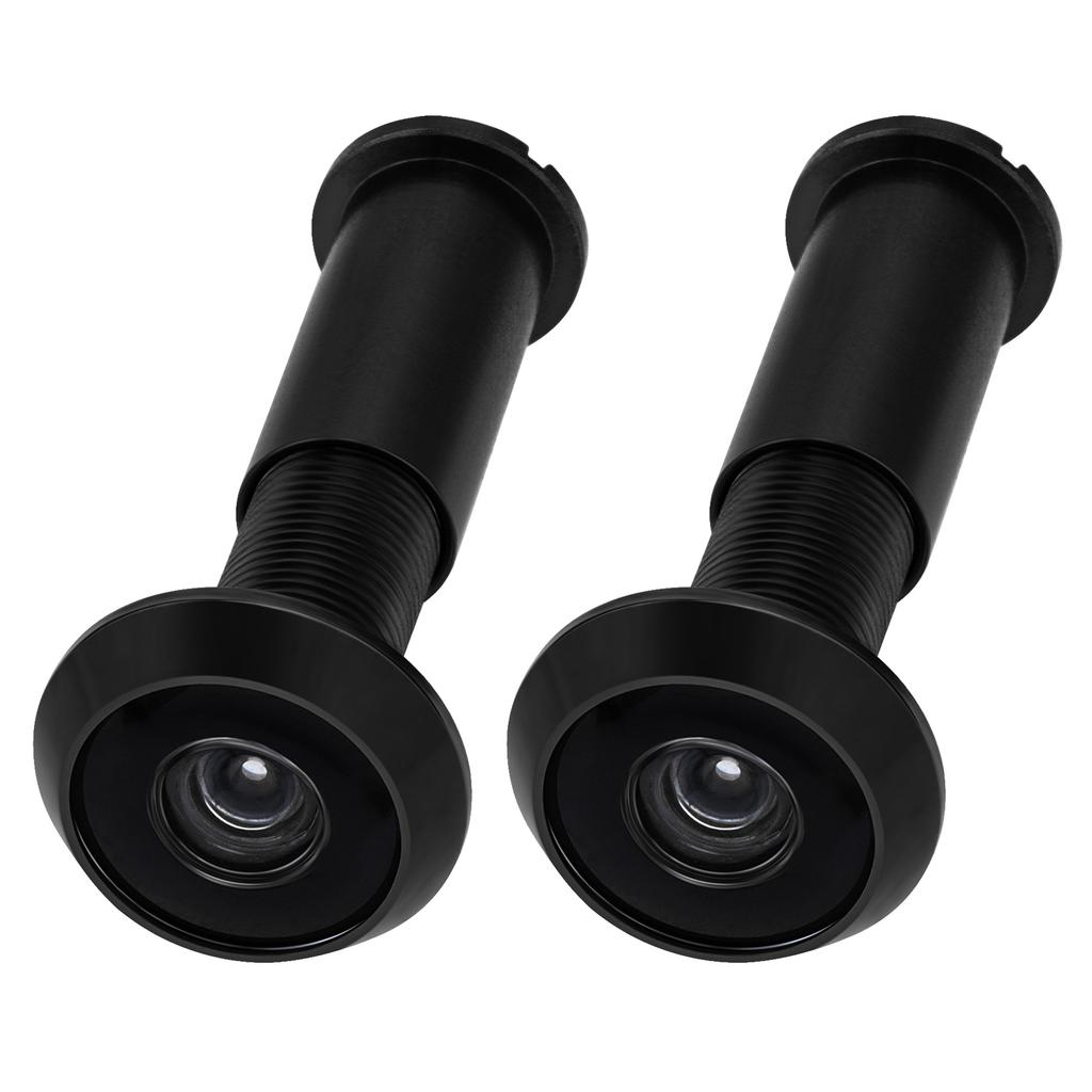 Цельная латунь 2 шт. 14 мм Дверной глазок 180 градусов Широкоугольный HD Оптическое стекло Объектив Сверхпрочный Конфиденциальность Безопасность Универсальный