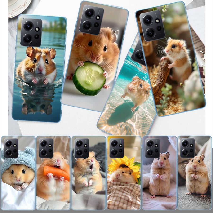 Hamsters With Hats Have Ears Phone Case For Redmi 12 13C 12C 15C 9 10 10C Note 13 Pro Plus 14 15 Pro 9T 9C 9A TPU Soft Cover Cle