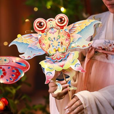 Светящийся детский ручной фонарик DIY материал сумка стрекоза бабочка фонарик родитель ребенок