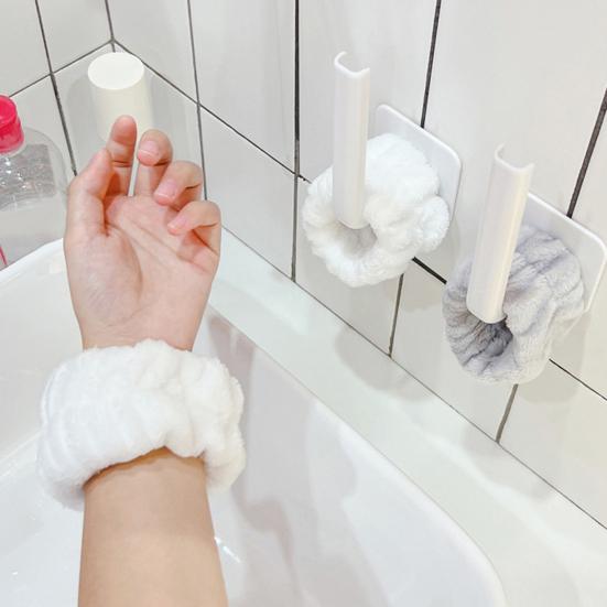 2 пары регулируемых браслетов на запястье, супервпитывающие, эластичные, для умывания лица, быстросохнущие, удобная посадка, нарукавник