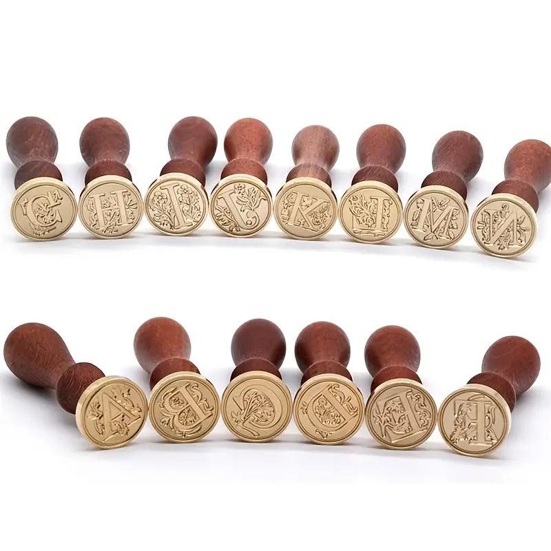 Набор ретро-штампов из сургуча - силиконовые штампы с логотипами для скрапбукинга, свадеб, мыловарения и многого другого - идеально подходит для заглавных букв