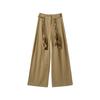 Дядя редис брюки палаццо из стираного хлопка женские осенне-зимние новый дизайн плетеный пояс уличные спортивные комбинезоны