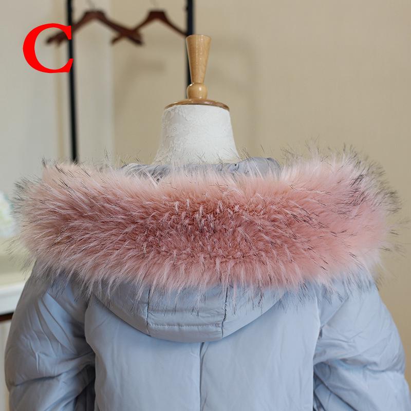 Faux Fur Scarf Warm Winter Hood Fur Decor Shawl Fake Fur Scarf Autumn Winter Women Coat Fur Collar Detachable Hat Accessories
