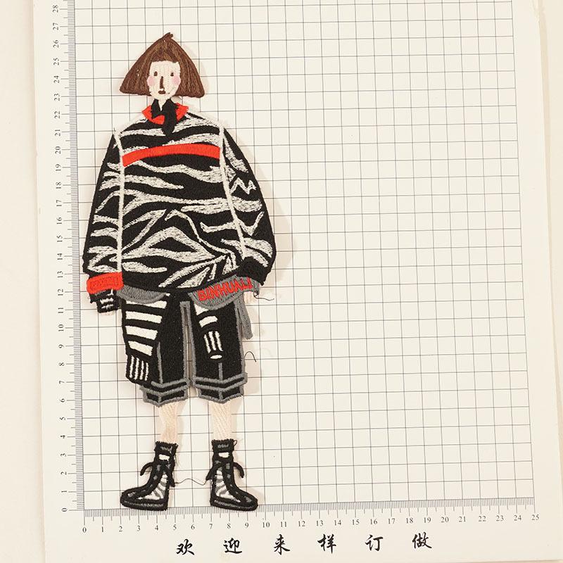 1PC Embroidery DIY Cloth Applique Cloth Sticker Multiple Styles Decorative Cartoon Characters Handmade Fashion Accessories