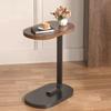 C Shaped Side Table Portability Household Compact Tea Table Side Table for Sofa/Bed Small TV Tray Table for Living Room Bedroom