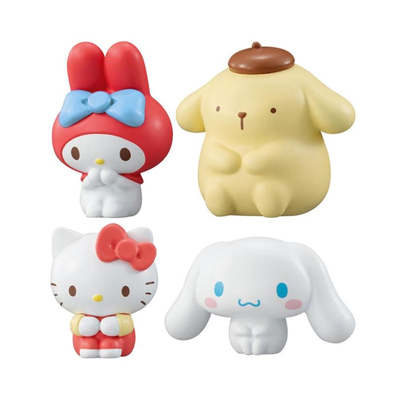 Очаровательная фигурка My Melody из ПВХ, аниме, коллекционная, милый декор для приборной панели автомобиля