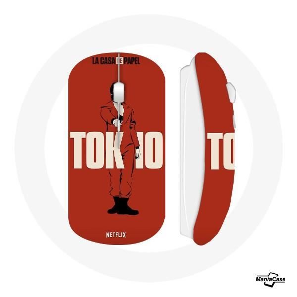 Wireless Mouse - La Casa De Papel - Tokyo - Red - USB WiFi - Compatible Mac and PC