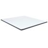 VidaXL Mattress Topper for Divan Bed Mattress Protector Bed Protector Cover Washable Comfortable Soft White and Dark Grey 288216
