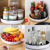 Kitchen Accessories Multifunction Fruit Cosmetic Storage 360 Rotation Seasoning Storage Rack Rotating Tray 25/30CM