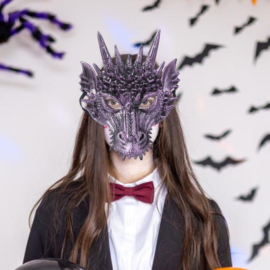 3D костюм дракона для выступлений, крутой сценический головной убор для вечеринки, косплей, красочный головной убор дракона, чехол для вечеринки