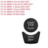 ABS Car Interior Button Covers Stickers Fit For BMW 5 5GT 6 7 Series F10 F07 F06 F20 F30 F32 F01 F02 F25 F26 Auto Accessories