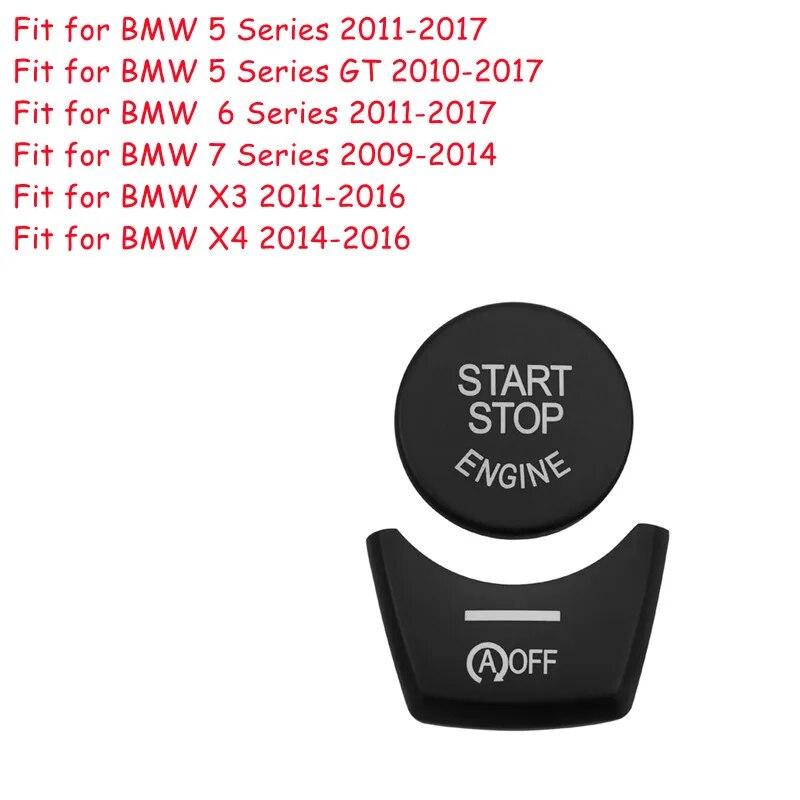 ABS Car Interior Button Covers Stickers Fit For BMW 5 5GT 6 7 Series F10 F07 F06 F20 F30 F32 F01 F02 F25 F26 Auto Accessories