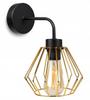 ELEGANT RETRO WALL LAMP WIRE GOLD LOFT