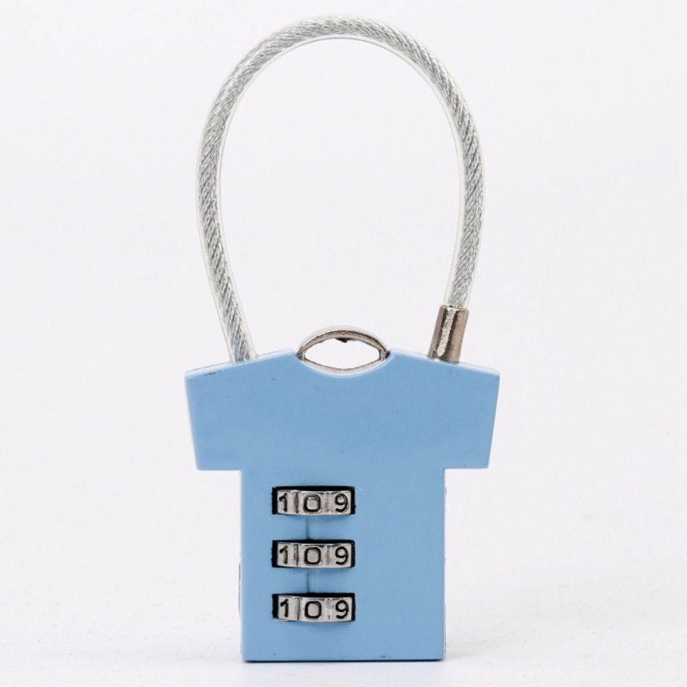 3 Digit Password Lock Steel Wire Suitcase Luggage Coded Lock Multifunctional Security Lock