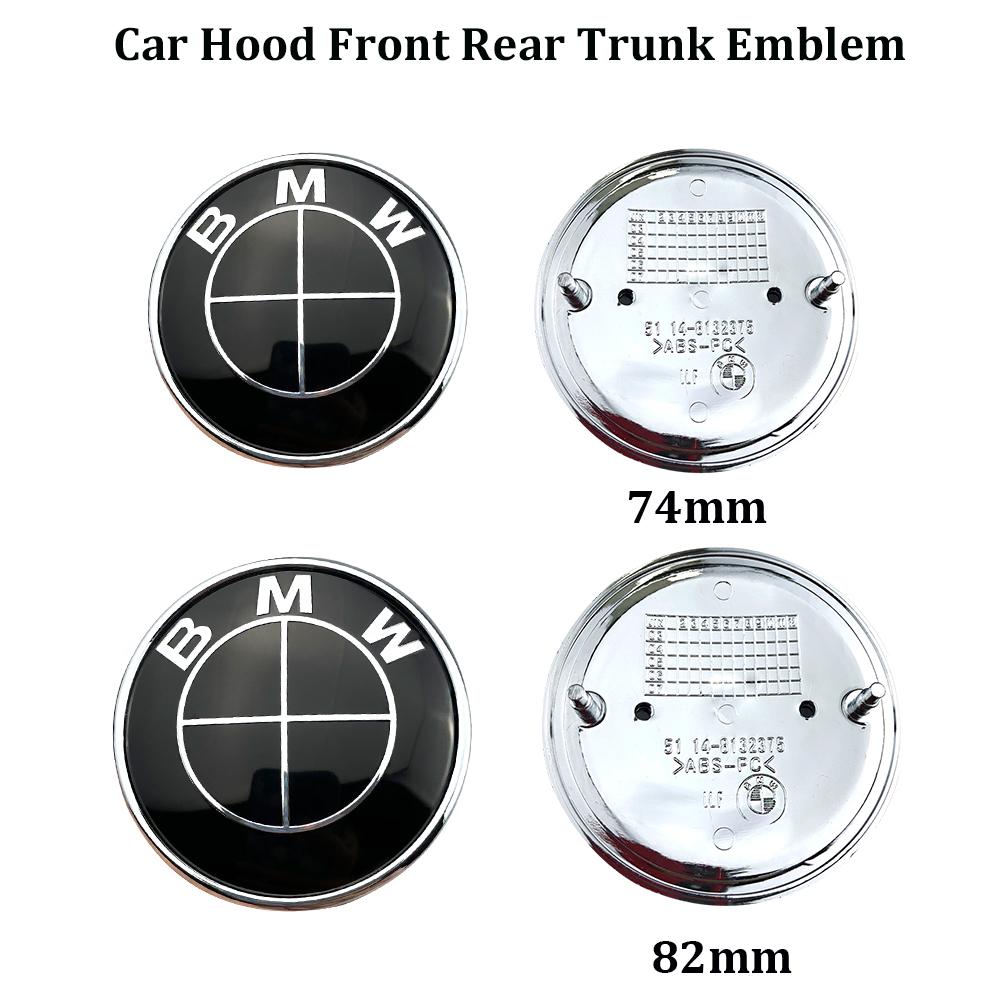 7Pcs Car Hood Front Rear Trunk Emblem Badge For BMW original Logo all black E36 E46 E53 E90 E60 E93 E87 G01 G20 X3 X5 F30 F20 X6