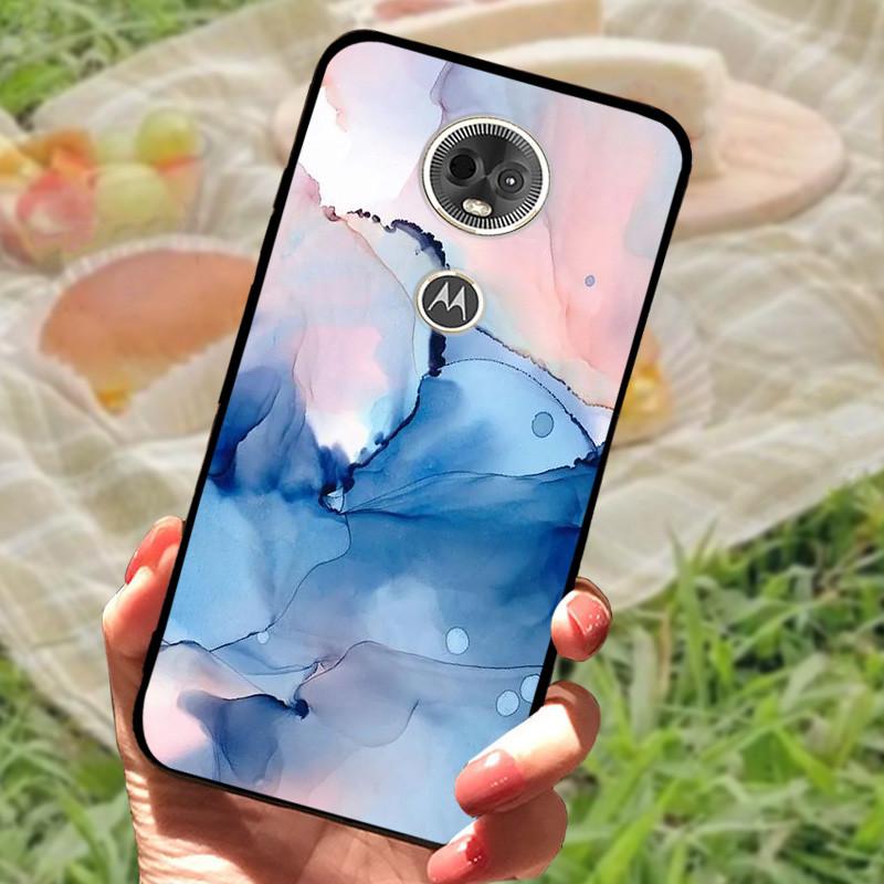 Для Moto E5 / E5 Play EU Чехол Силиконовый Мягкий Ударопрочный ТПУ Задняя Крышка для Motorola Moto E5Plus / E5 Plus Capa E5Play E 5 Мрамор