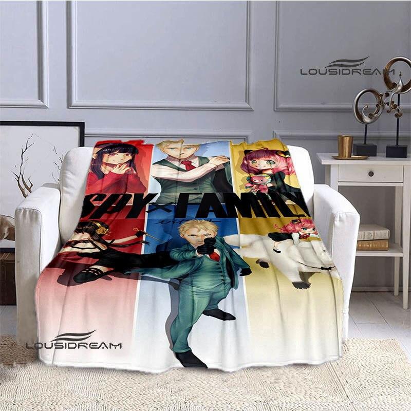 Семейное одеяло с принтом аниме «шпион х», теплое одеяло для девочек и детей, фланелевое мягкое уютное одеяло, домашнее дорожное одеяло, подарок на день рождения