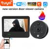 4,3-дюймовый ЖК-дисплей 1080P Full HD WiFi Видеодомофон Ночное видение Камера-глазок Дверной звонок Двусторонняя камера дверного звонка