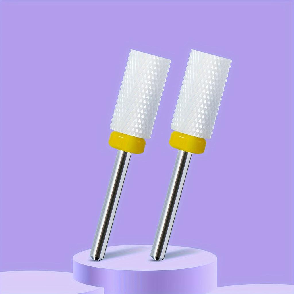 2 ШТ. Фрезы из карбида вольфрама для ногтей, для снятия гель-лака, 3/32 дюйма, пилки для ногтевого искусства, фреза для кутикулы, для маникюра и педикюра