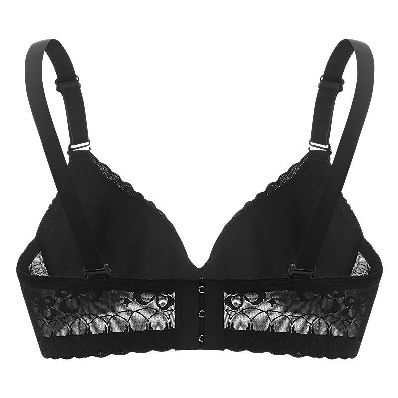 Бюстгальтер большого размера с мягкой стальной оправой, сексуальное кружевное нижнее белье, регулируемый женский бюстгальтер с сборками