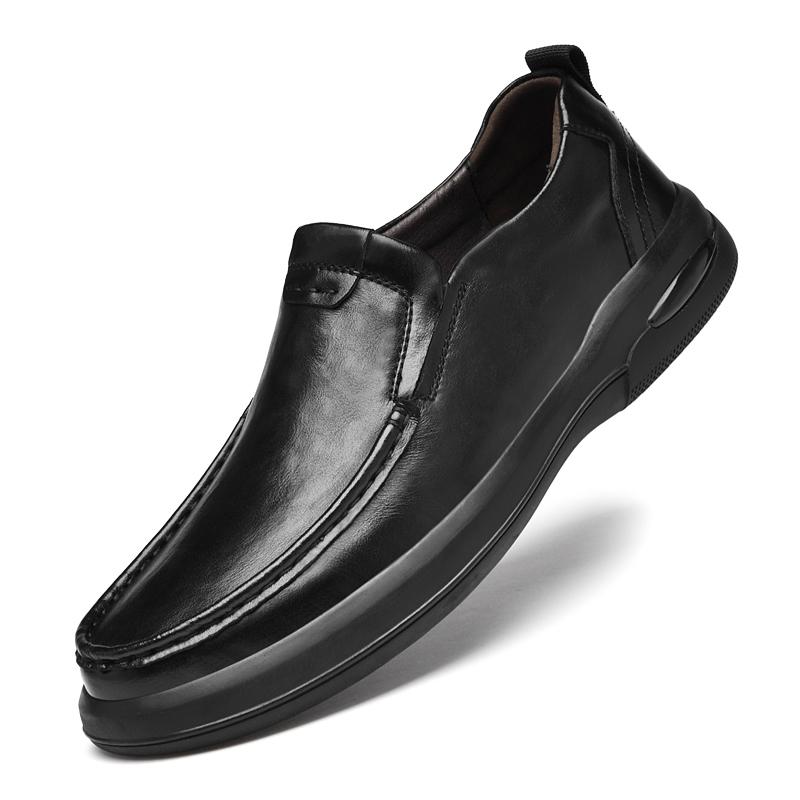 Мужская деловая обувь высокого класса, классические лоферы на толстой подошве, износостойкие, повседневные, универсальные, из натуральной кожи