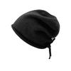 Women's Autumn Winter Wool Beanie: Warm, Knitted, Rolled Edge Design for Small Face