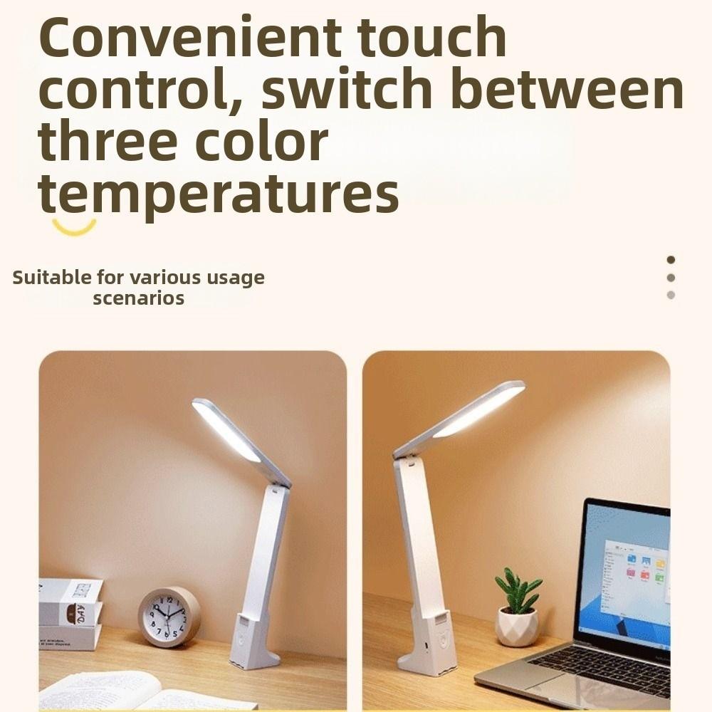 Светодиодная настольная лампа с USB-зарядкой, регулируемая под разными углами, настольный светильник, прикроватная лампа для учебы