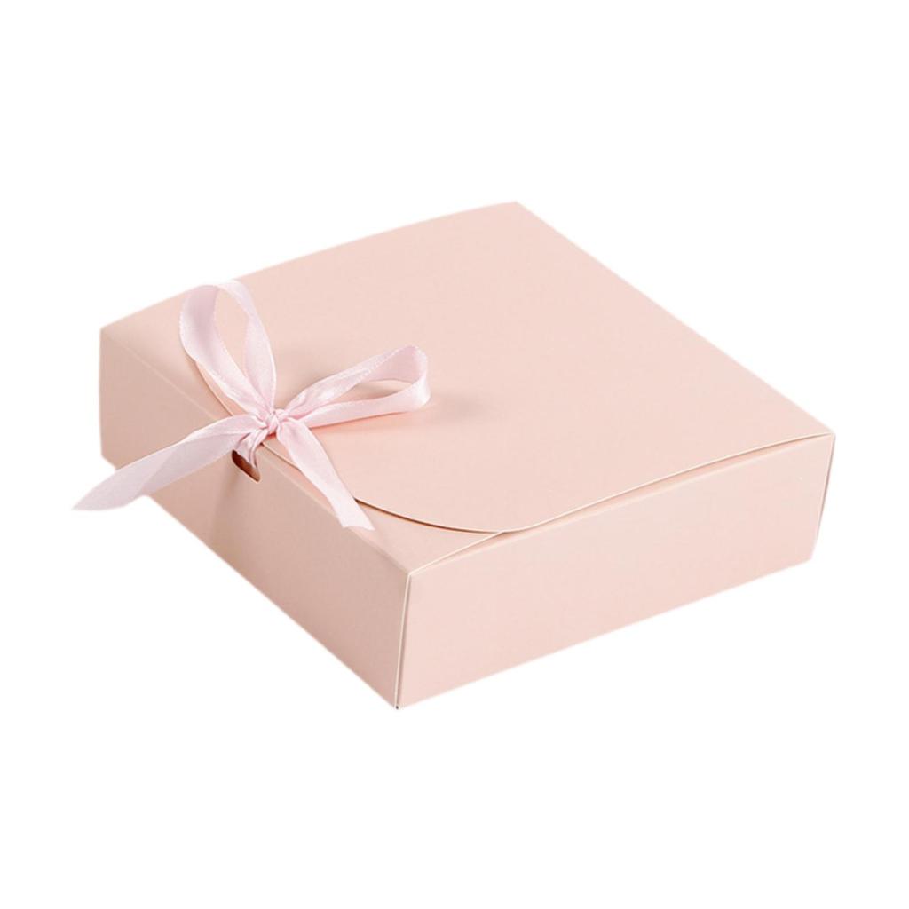 Gift Box with Lid Bridesmaid Proposal Bakery Party Favor Treat Rectangle Paper