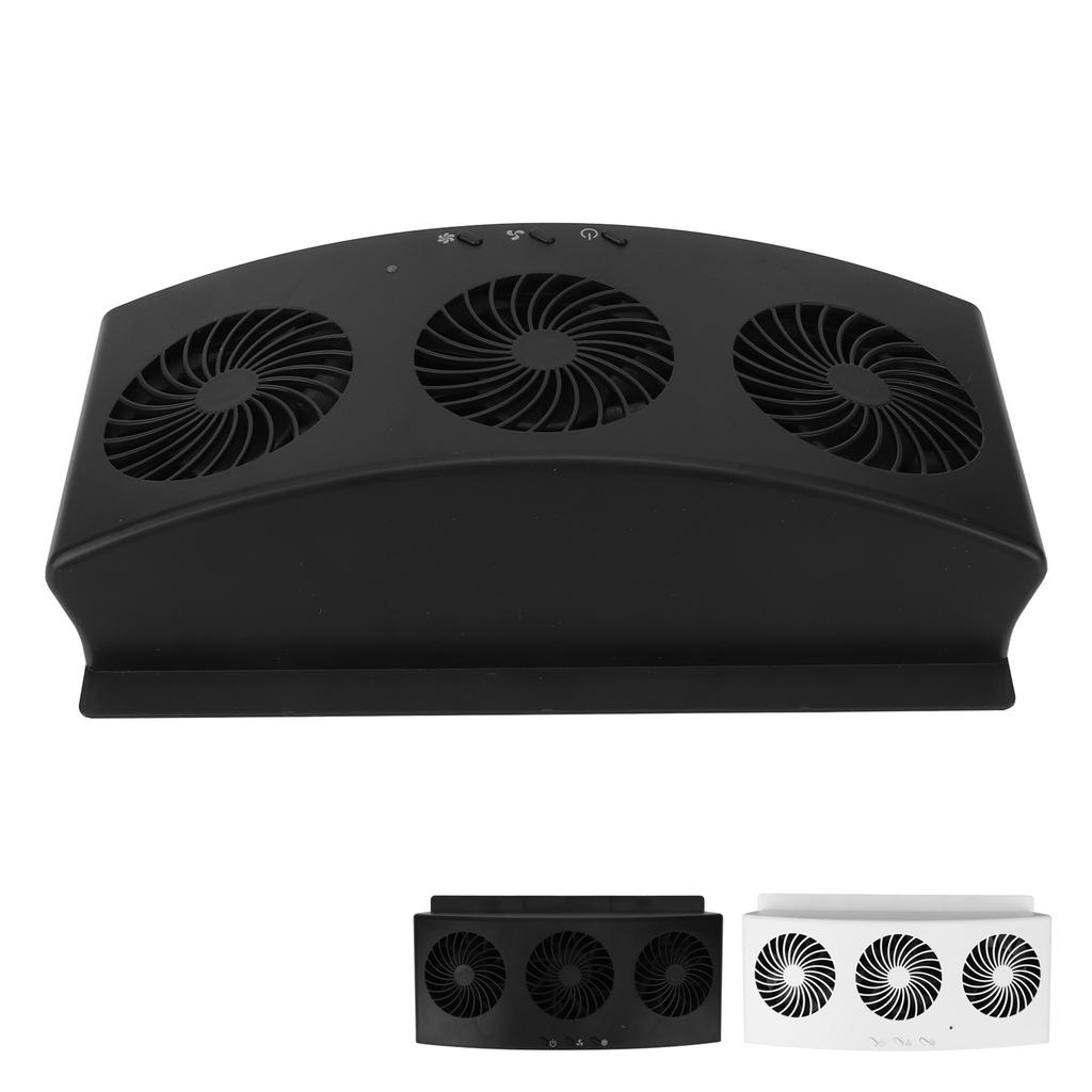 Cars Exhaust Fan USB Rechargeable Solar Air Circulation Cooling And Heat Dissipation High Wind Power 3 Fans For All Cars