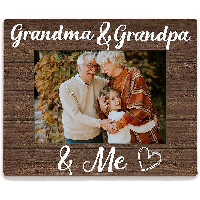 Fathers Day Pops Picture Frames - Grandpa Photo Frame, PopsGrandpa Gifts for Father's Day Birthday from Grandkids Grandchildren, Pops and Me Picture