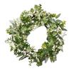 45cm Artificial Flower Eucalyptus Wreath Outdoor Front Door Wall Window Decoration Simulation Holiday Celebration Wreath