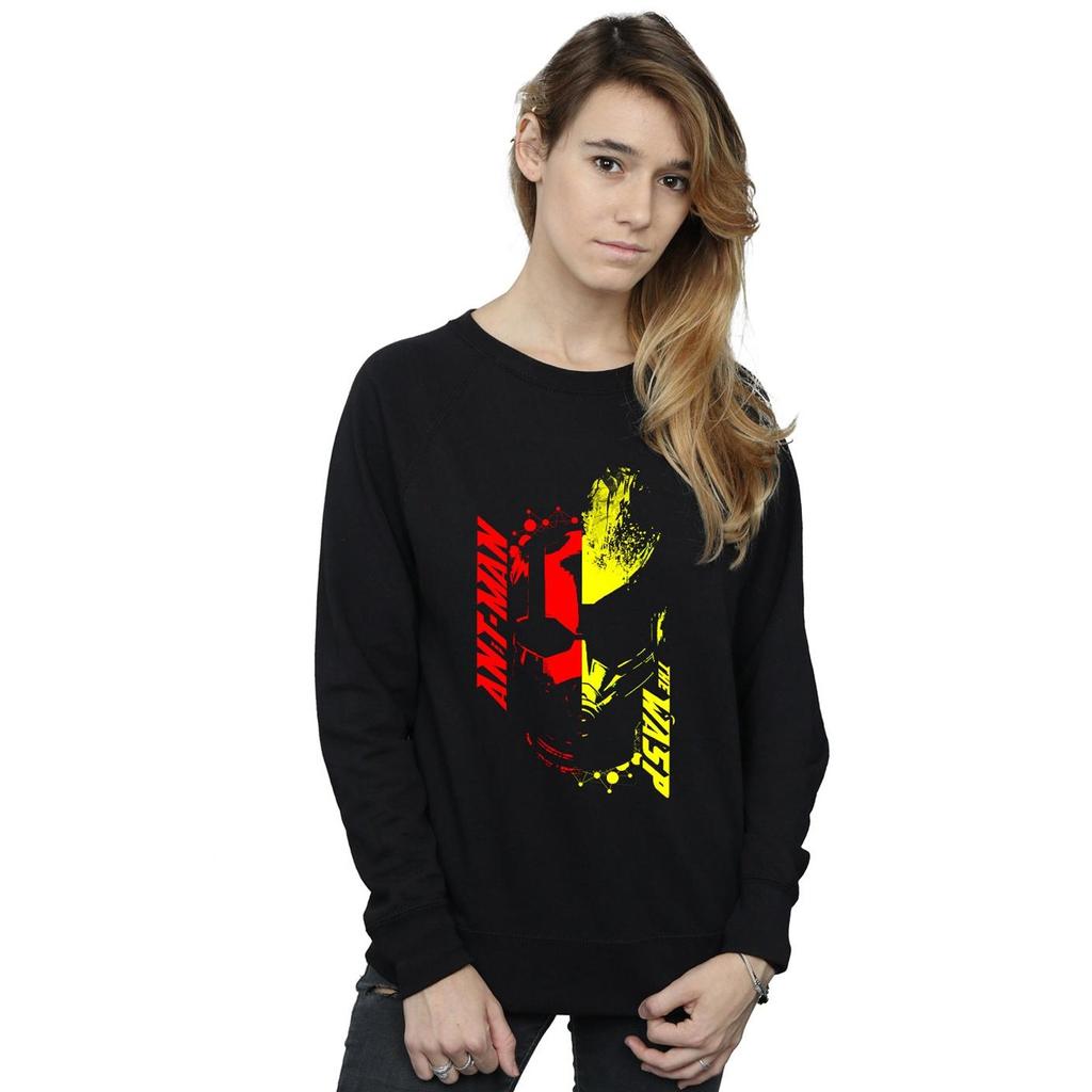 Marvel Womens/Ladies Ant-Man And The Wasp Split Face Sweatshirt