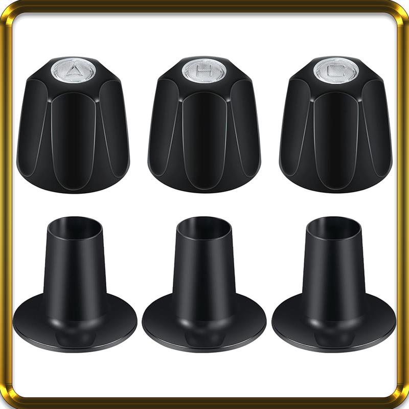 -A95Z Shower Knobs 3 Piece Replacement Bathtub And Shower 3-Handle Remodel Kit 3 Faucet Handle Trim Kit
