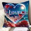 Квадратная наволочка, милая подушка с любовным письмом, чехлы для диванных подушек, поясничная подушка