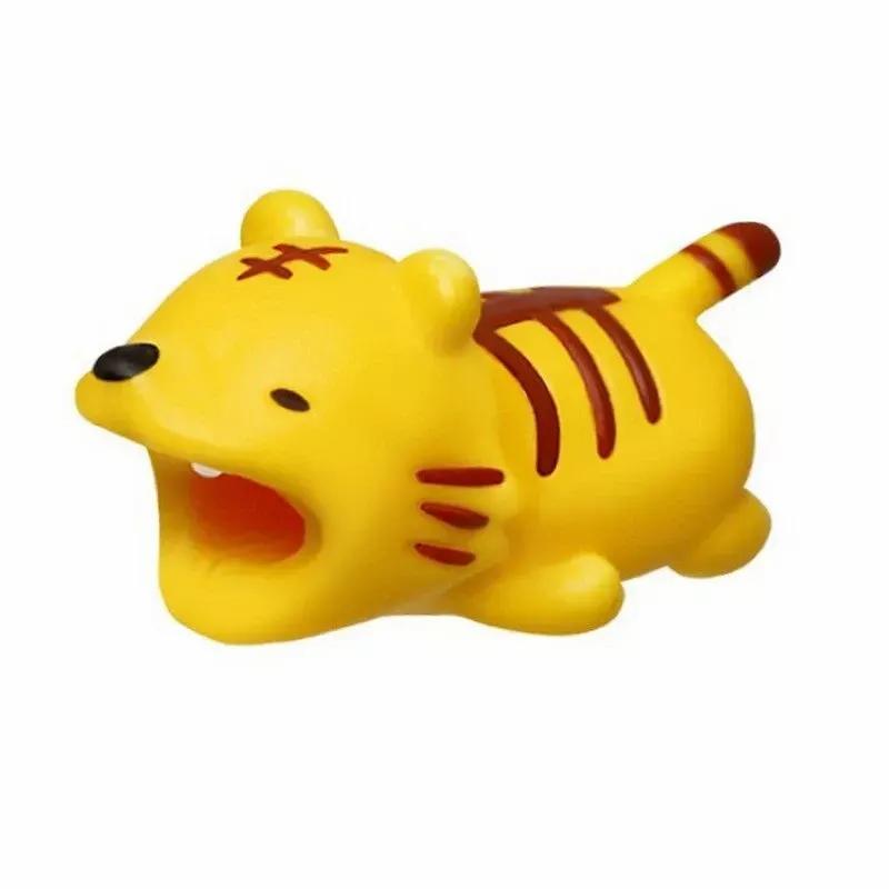 Защитный шнур для кабеля с милыми животными, защитный провод с рисунком из мультфильма, светящийся силиконовый чехол, устройство для намотки зарядного кабеля для кабеля зарядного устройства для телефона