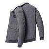 Corduroy Lambs Wool Jacket  Men's Winter Loose Plus Velvet Thick Casual Lapel Jacket
