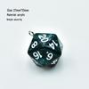 Cross-Border 20-Sided Acrylic Dice with Pearl Texture for Role-Playing DIY Accessories