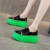 Модные 8 см Платформа Клиновидный каблук Массивные кроссовки Обувь Лето Осень Весна Дышащие Женские Повседневные Женские Женщины