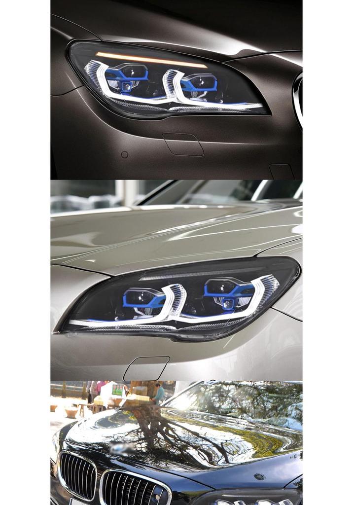 09-15 BMW 7 серии F02 Блок-фара с новым светодиодным стеклом, ДХО и указателями поворота