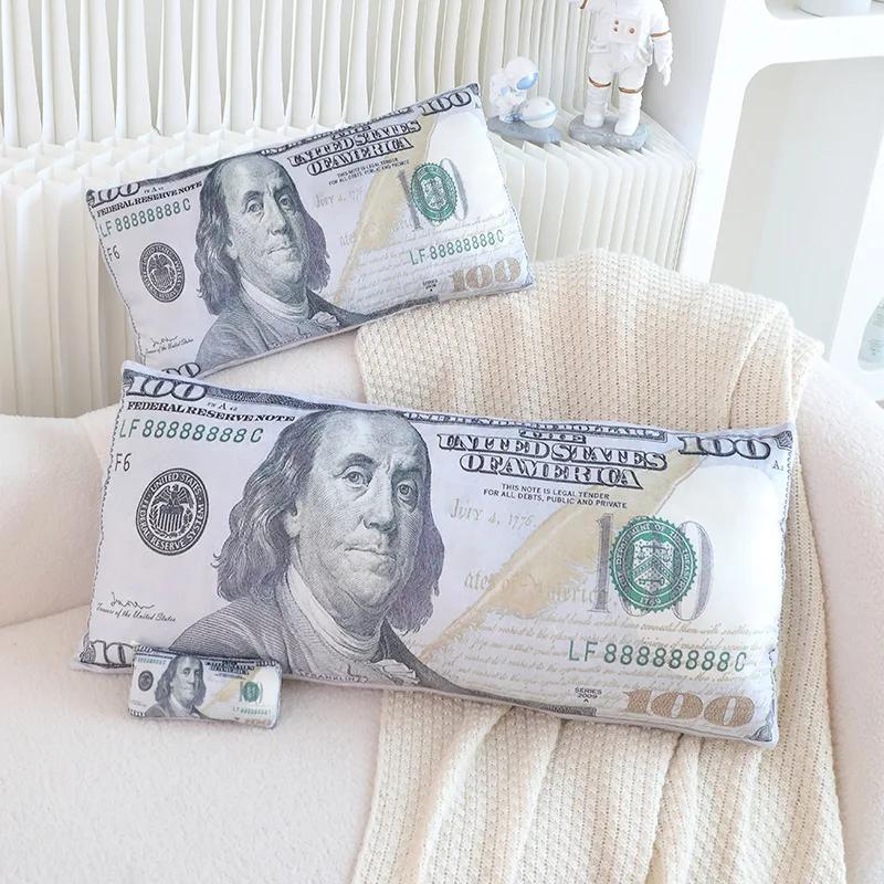 Новые декоративные подушки для дивана в виде доллара США, подвесные прямоугольные купюры с принтом денег, чехлы для подушек на сиденья стульев, домашний декор