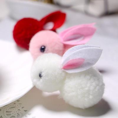 5,5 см Исландская шерсть Милое украшение в виде кролика для одежды, шляп и аксессуаров DIY