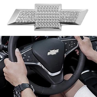 Кристальный Блеск Наклейка Логотип на Центр Руля Автомобиля для AVEO CAPTIVA CRUZE MALIBU ORLANDO Sail SILVERADO SPARK