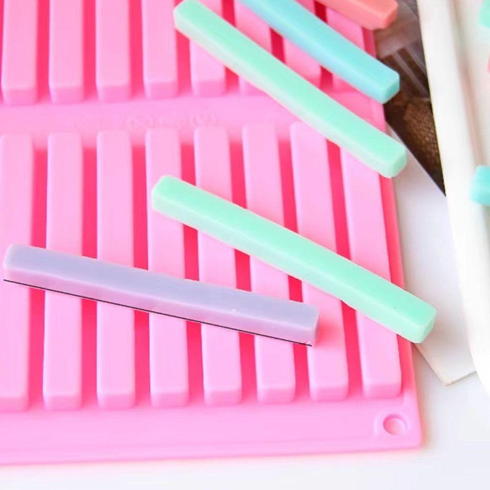20 Cavities Chocolate Molds Flexible Square Strip Silicone for Mold Cake Baking Tools