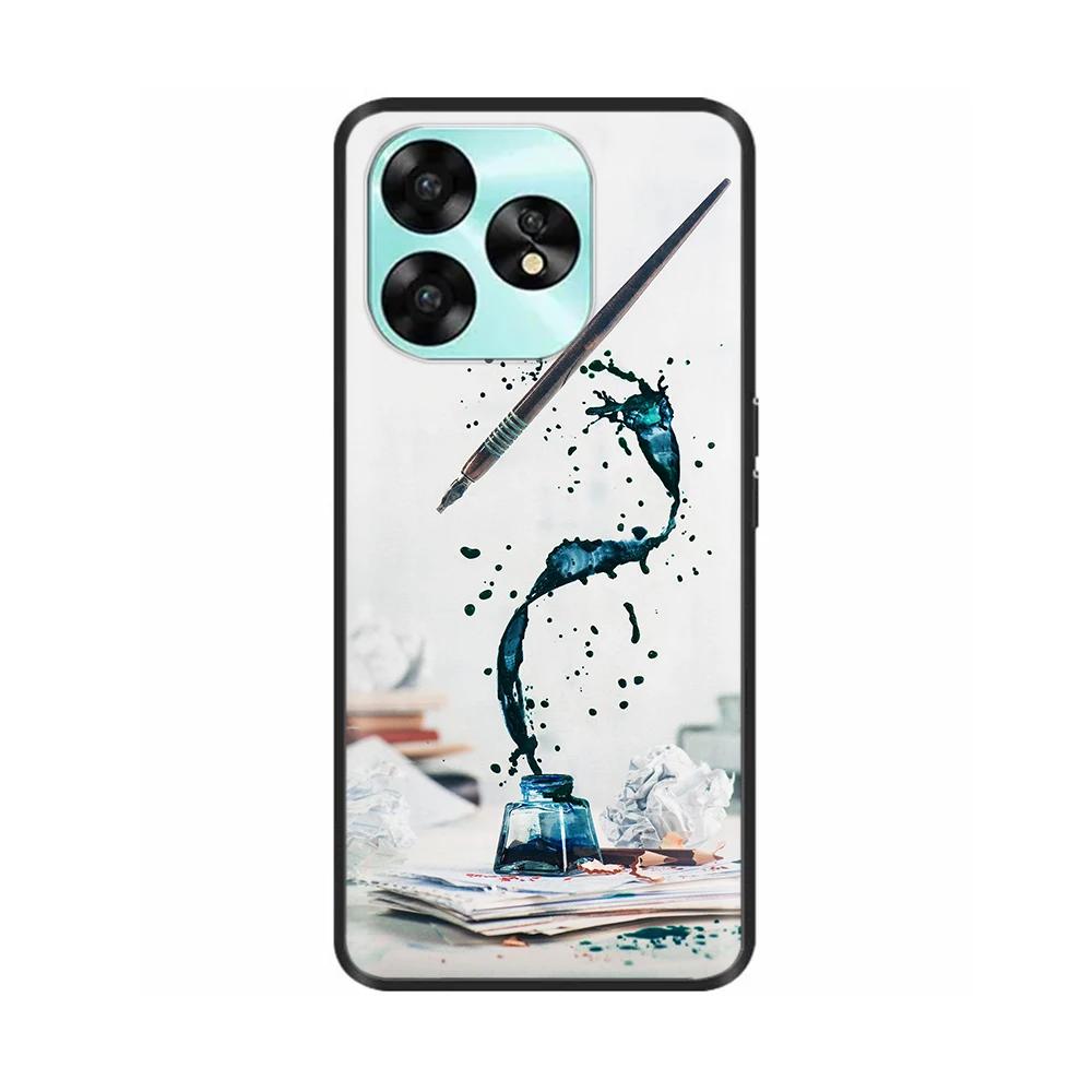 Для чехла UMIDIGI A15 A15C Модный Милый Чехол Черный Мягкий Силиконовый Чехлы для Телефона Для UMIDIGI A15C Funda A 15 UMIDIGIA15 Сумки