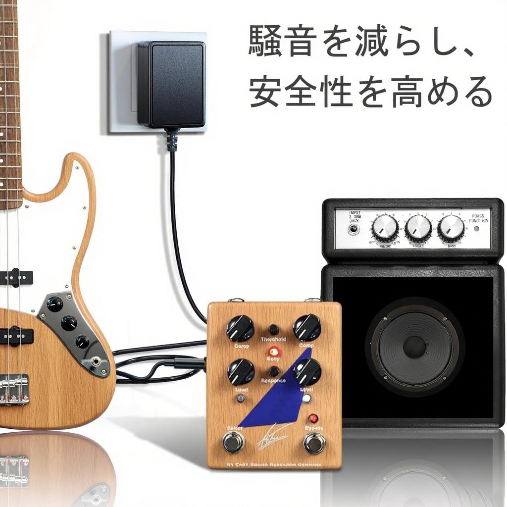 Адаптер переменного тока BOSS Punasi PSA-100S2, 9 В 1 А, центральный минус, 5,52,1 мм, PSE, длина 200 см, для BOSS, ZOOM, Donner, VOX, MXR, эффектов, Bakery, KORG,