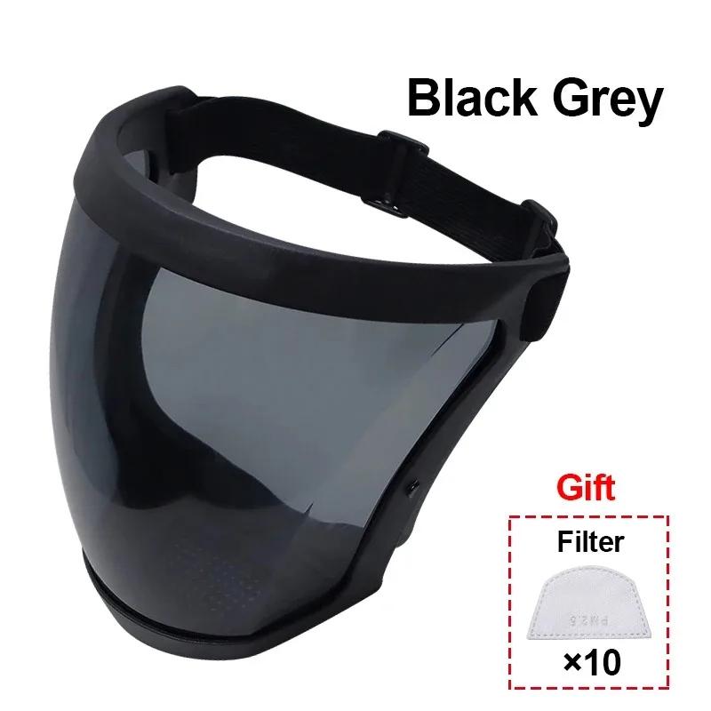 Полнолицевой щиток, прозрачная защитная маска с фильтрами, защита от брызг масла, защита от запотевания глаз, защита от запотевания головы, защитные очки для работы