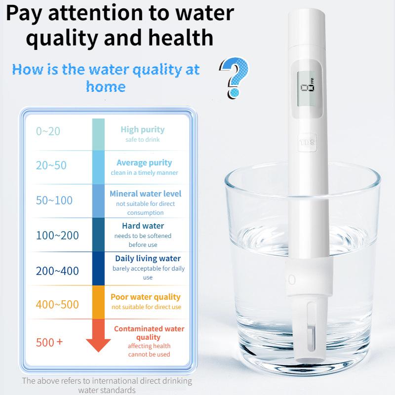 Ручка для тестирования качества воды TDS, бытовой высокоточный инструмент для тестирования, анализатор питьевой воды, ручка для тестирования
