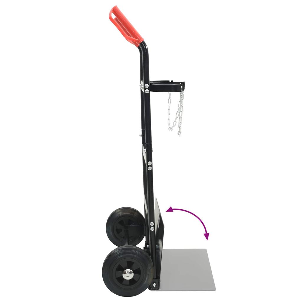 Hand Truck Black and Red 63 x 43.5 x 110 cm Steel