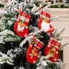 Мультяшный Рождественский чулок Подарочный мешок Плюшевый Конфета Рождественский носок Санта-Клаус Лось Олень Рождественские чулки Рождественские аксессуары