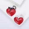 Wind Creative Design Love Cat Brooch, Clothing Accessories Brooch